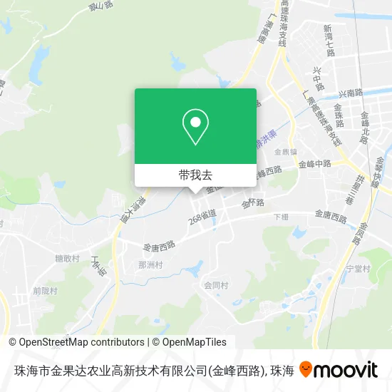 珠海市金果达农业高新技术有限公司(金峰西路)地图