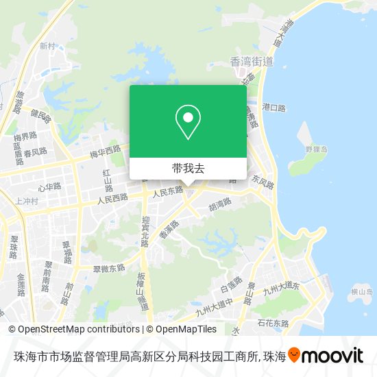 珠海市市场监督管理局高新区分局科技园工商所地图