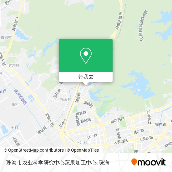 珠海市农业科学研究中心蔬果加工中心地图