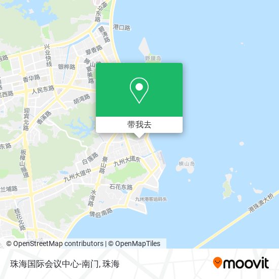珠海国际会议中心-南门地图