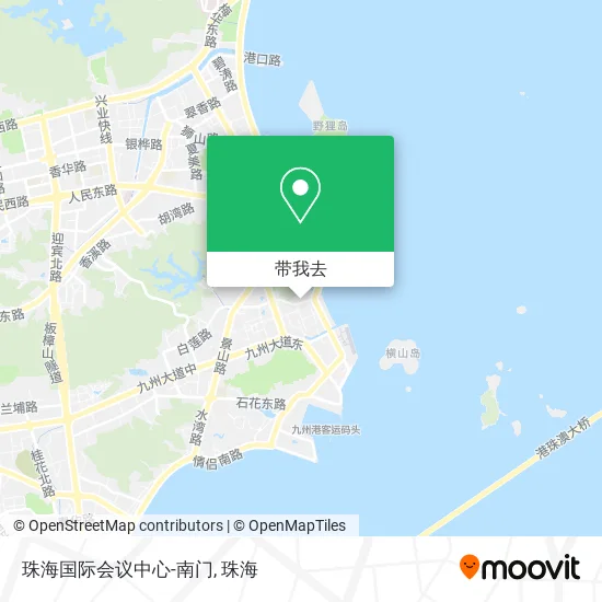 珠海国际会议中心-南门地图