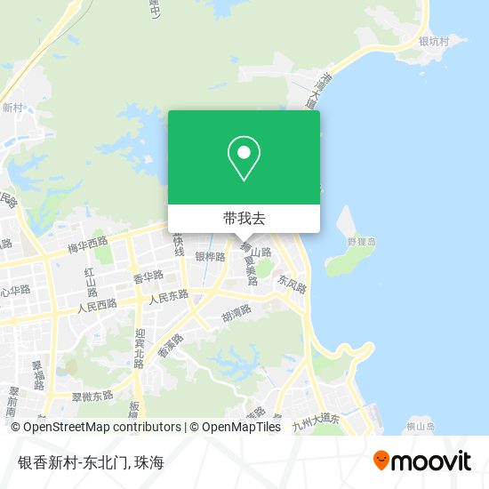 银香新村-东北门地图