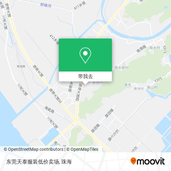 东莞天泰服装低价卖场地图