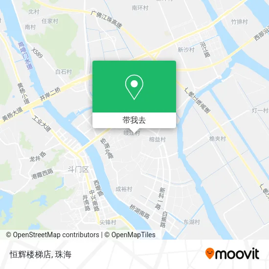 恒辉楼梯店地图