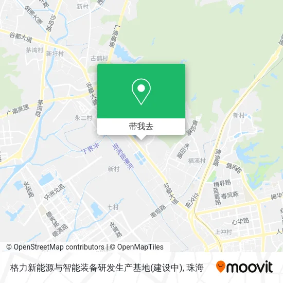 格力新能源与智能装备研发生产基地(建设中)地图