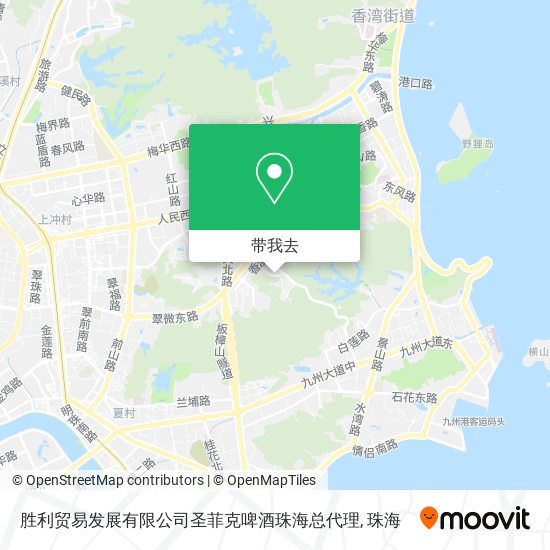 胜利贸易发展有限公司圣菲克啤酒珠海总代理地图