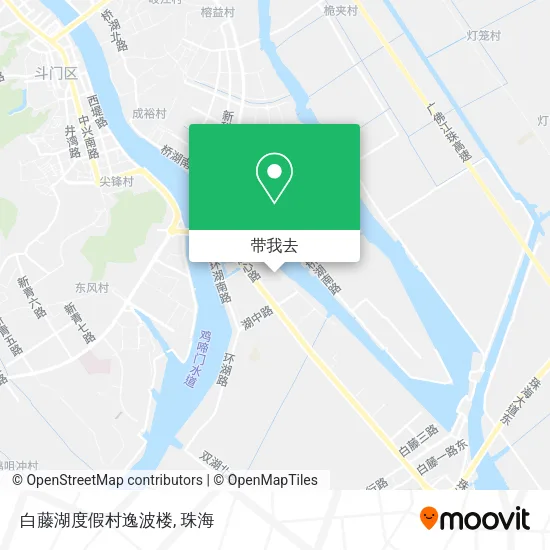 白藤湖度假村逸波楼地图