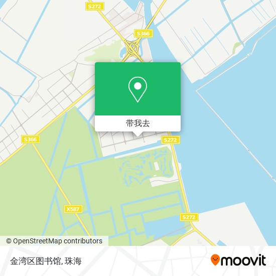 金湾区图书馆地图