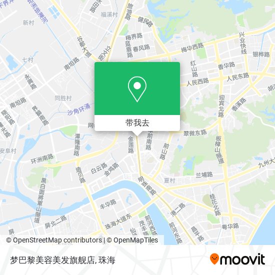 梦巴黎美容美发旗舰店地图