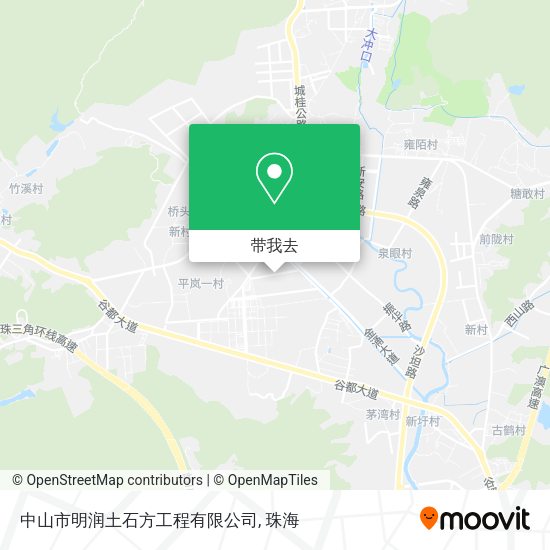 中山市明润土石方工程有限公司地图