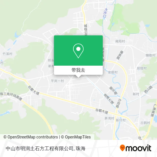 中山市明润土石方工程有限公司地图