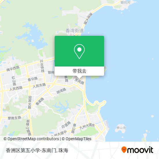 香洲区第五小学-东南门地图