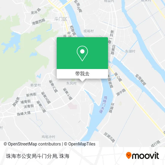 珠海市公安局斗门分局地图