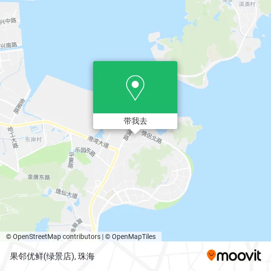 果邻优鲜(绿景店)地图