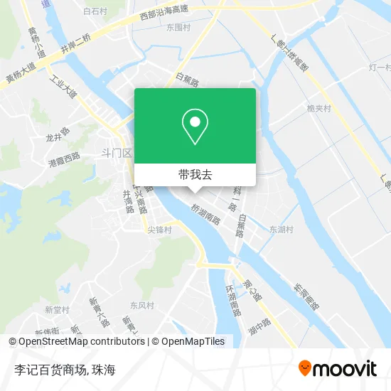 李记百货商场地图