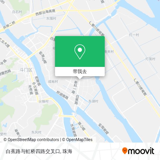 白蕉路与虹桥四路交叉口地图
