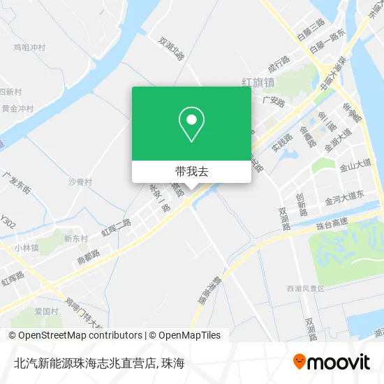 北汽新能源珠海志兆直营店地图