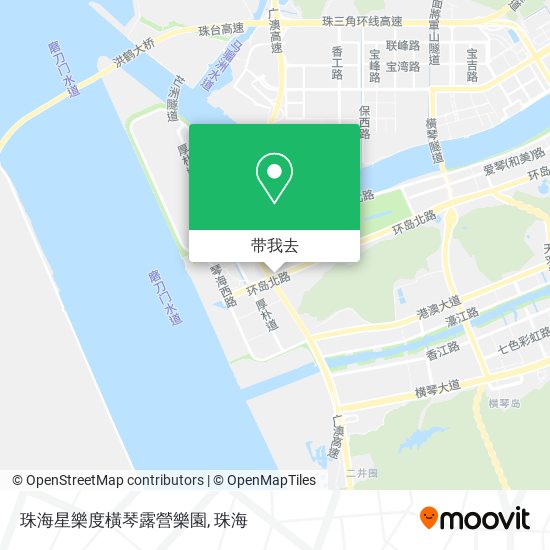 珠海星樂度橫琴露營樂園地图
