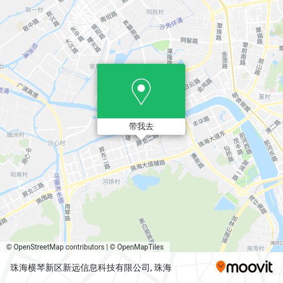 珠海横琴新区新远信息科技有限公司地图