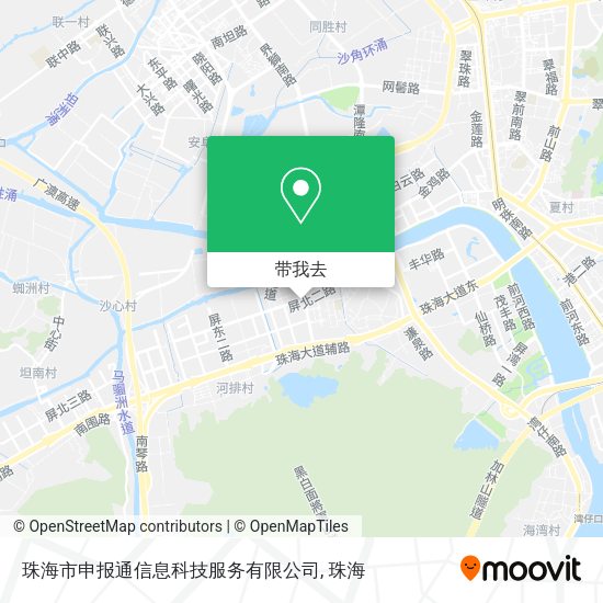 珠海市申报通信息科技服务有限公司地图