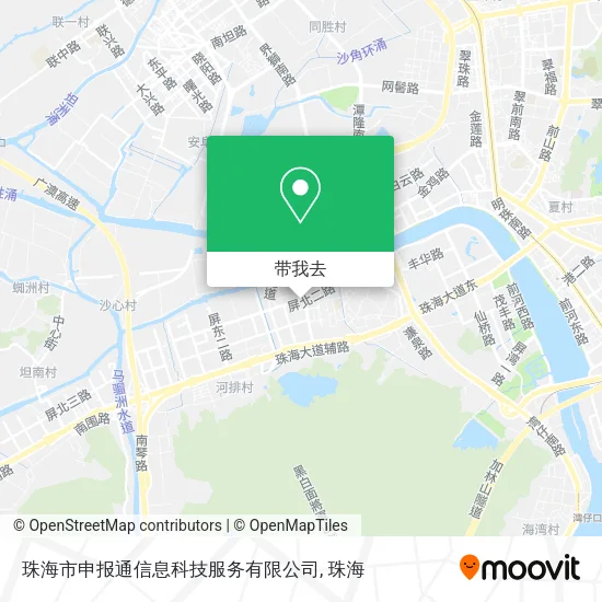 珠海市申报通信息科技服务有限公司地图