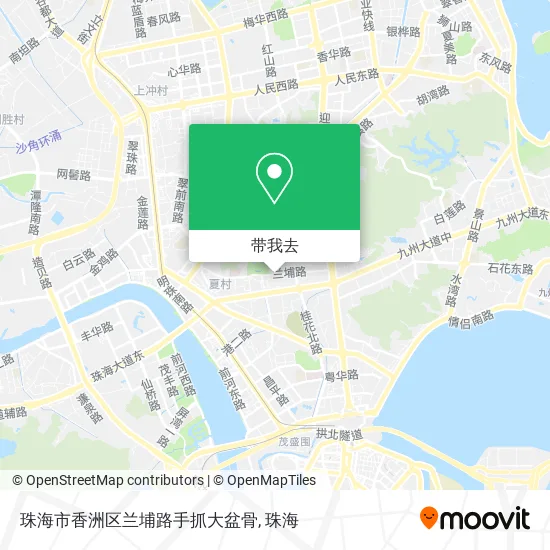 珠海市香洲区兰埔路手抓大盆骨地图