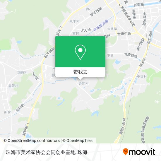 珠海市美术家协会会同创业基地地图