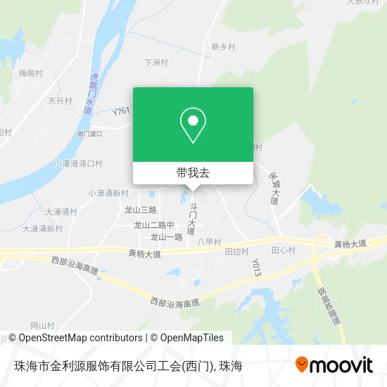 珠海市金利源服饰有限公司工会(西门)地图