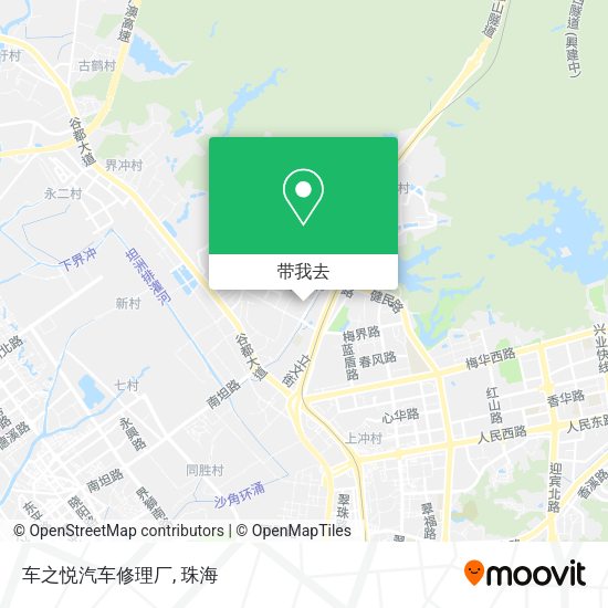 车之悦汽车修理厂地图