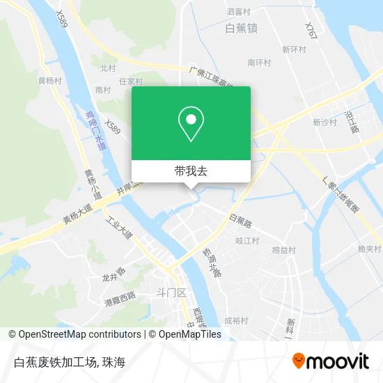 白蕉废铁加工场地图