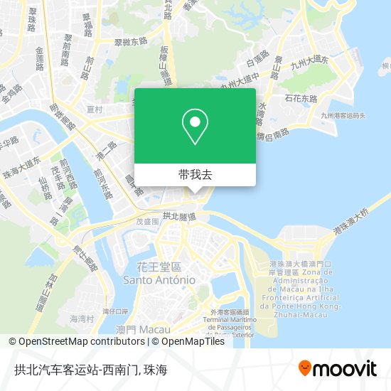 拱北汽车客运站-西南门地图