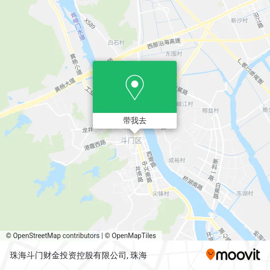 珠海斗门财金投资控股有限公司地图