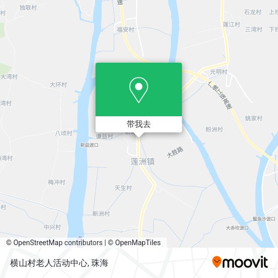横山村老人活动中心地图