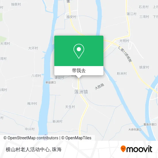 横山村老人活动中心地图