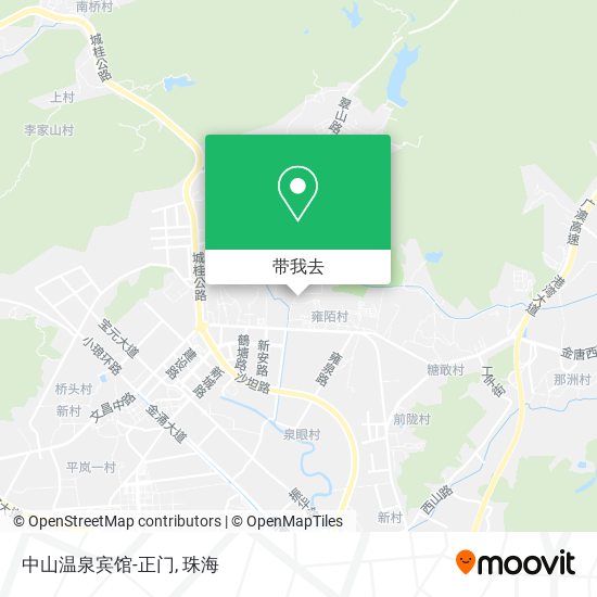 中山温泉宾馆-正门地图