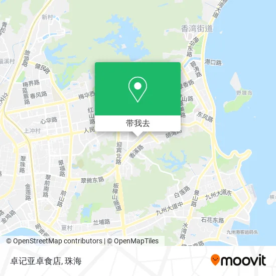 卓记亚卓食店地图