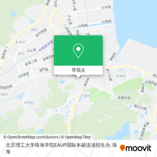 北京理工大学珠海学院EAUP国际本硕连读招生办地图