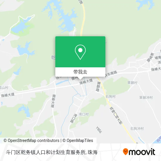 斗门区乾务镇人口和计划生育服务所地图