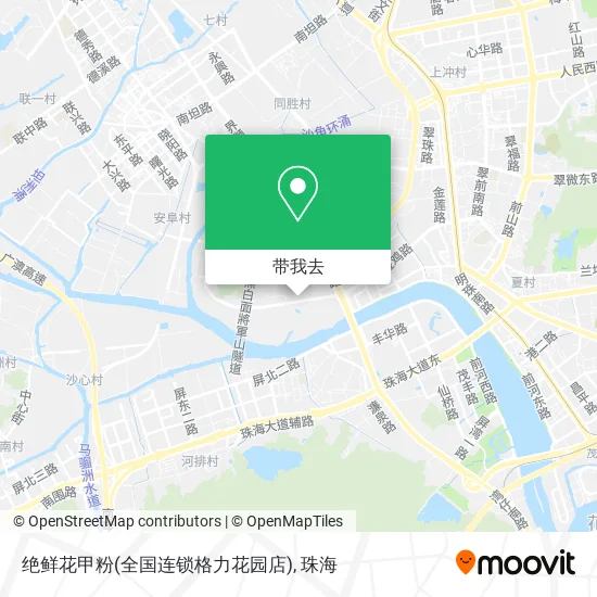 绝鲜花甲粉(全国连锁格力花园店)地图