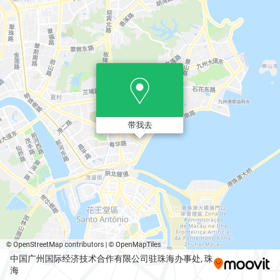 中国广州国际经济技术合作有限公司驻珠海办事处地图