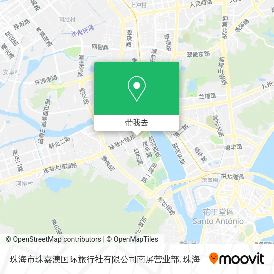 珠海市珠嘉澳国际旅行社有限公司南屏营业部地图