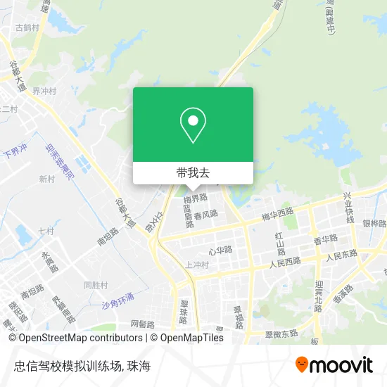 忠信驾校模拟训练场地图