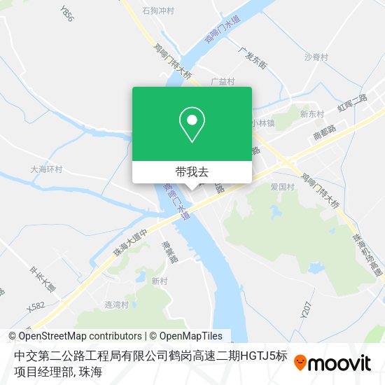 中交第二公路工程局有限公司鹤岗高速二期HGTJ5标项目经理部地图