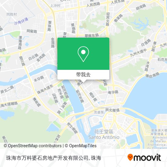 珠海市万科婆石房地产开发有限公司地图