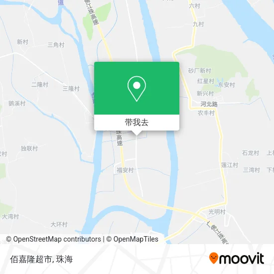 佰嘉隆超市地图