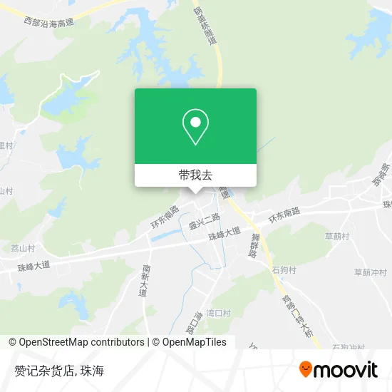 赞记杂货店地图