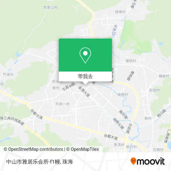 中山市雅居乐会所-f1幢地图