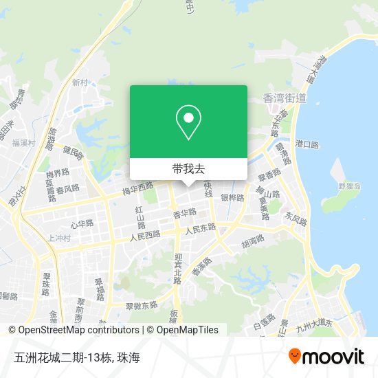 五洲花城二期-13栋地图