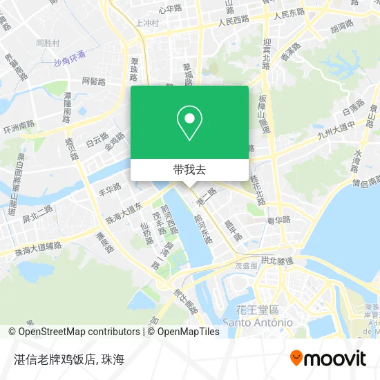湛信老牌鸡饭店地图