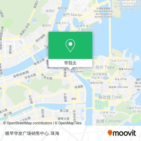 横琴华发广场销售中心地图